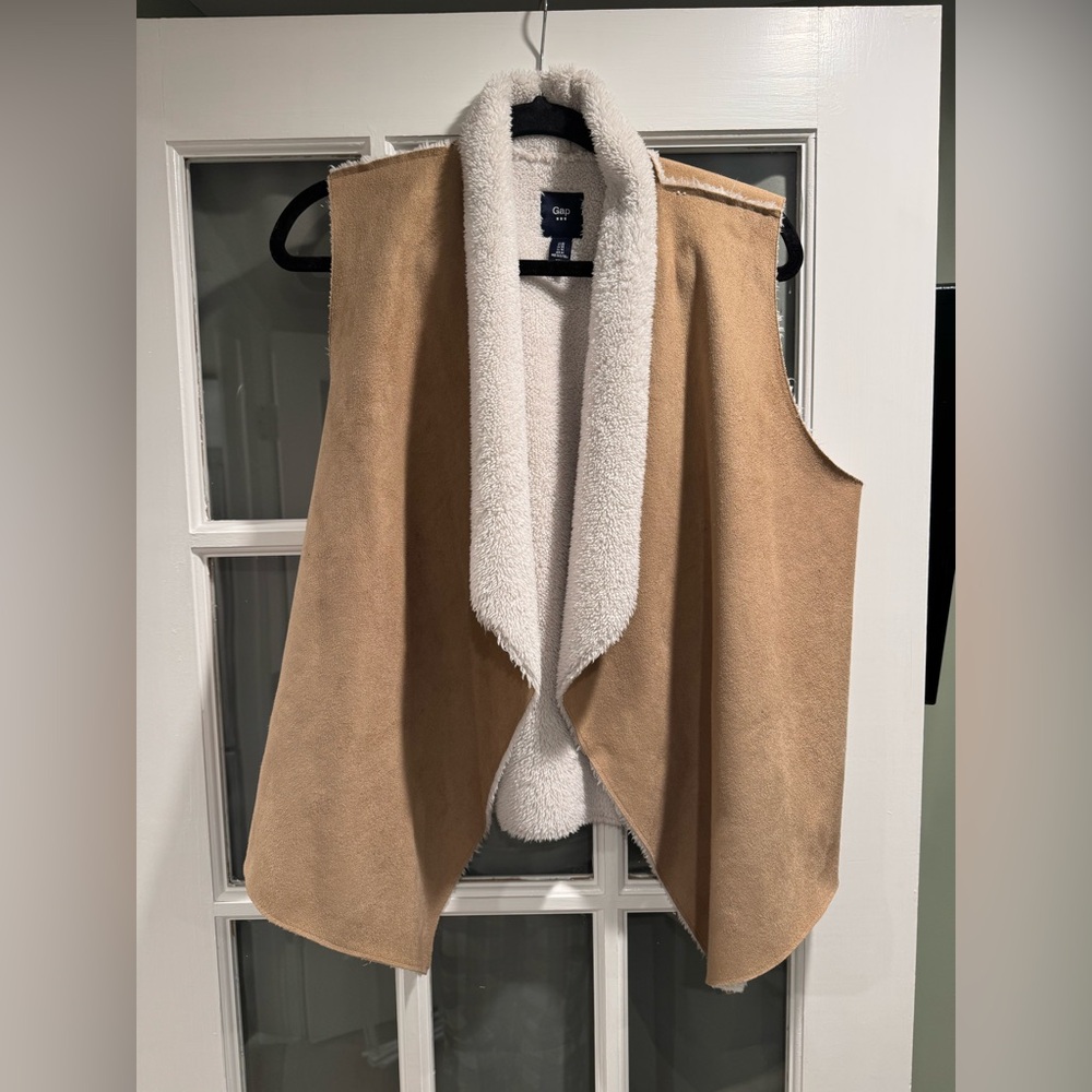 GAP White & Tan Fashion Vest M